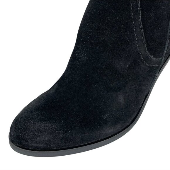 Dolce Vita Saint Black Suede Leather Womens Ankle Boots Size 10M - Picture 7 of 13